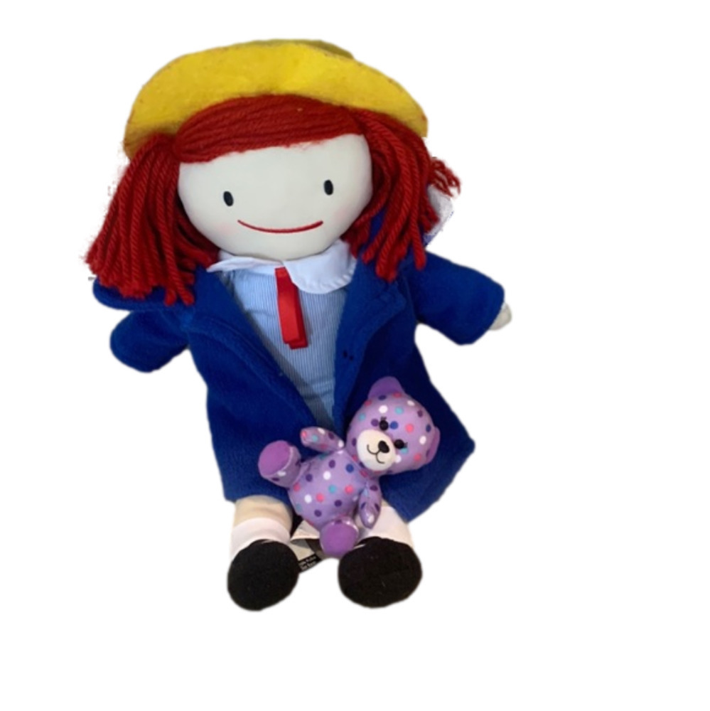 Madeline doll very little wear clean 2013 Yottoy toys licensed with teddy